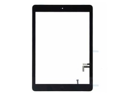 Érintőpanel Apple iPad 5 A1822 A1823 fekete home gomb flex, érintőképernyő fekete
